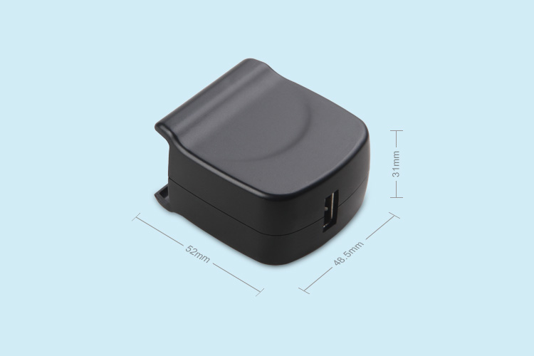 全球通双USB充电器产品尺寸